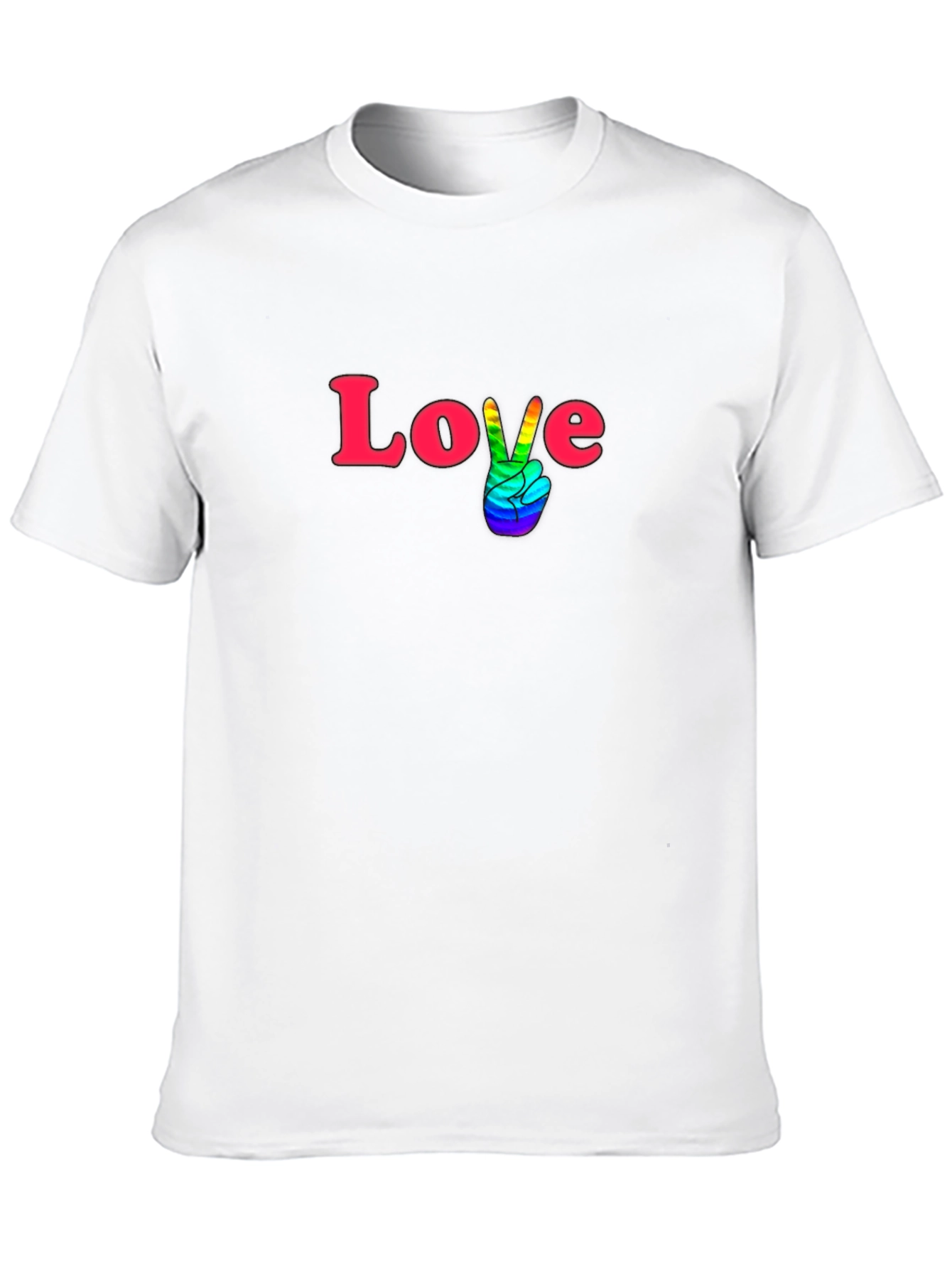 Love & Pride T-Shirt - Black Cotton Blend