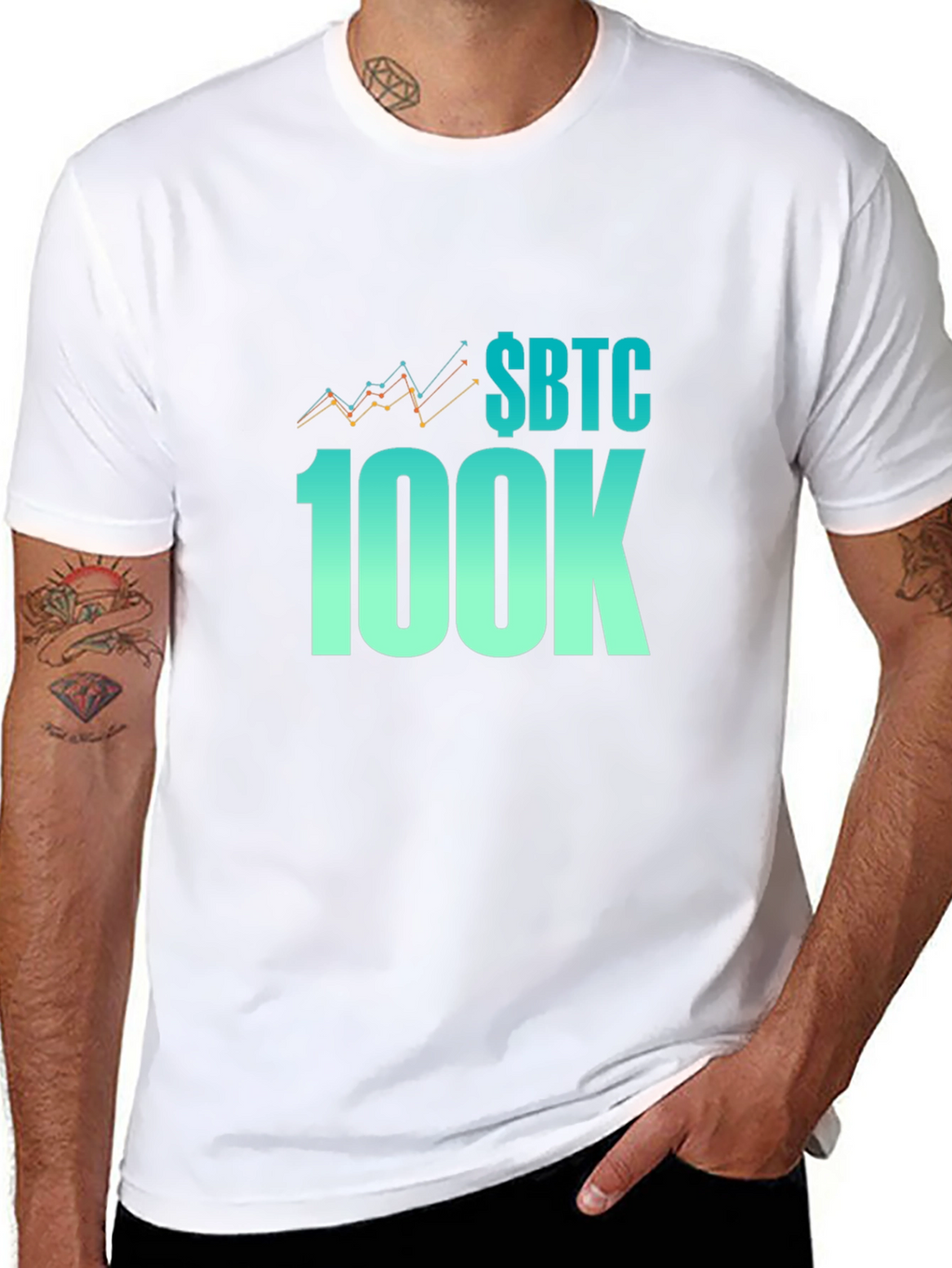SBTC 100K Crypto T-Shirt - Bitcoin Supporter Tee