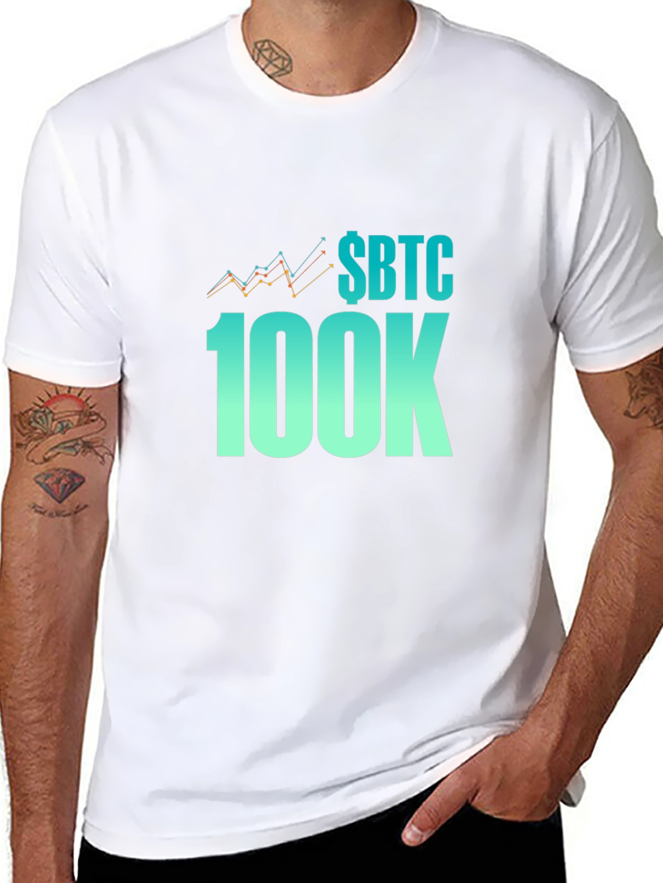 SBTC 100K Crypto T-Shirt - Bitcoin Supporter Tee
