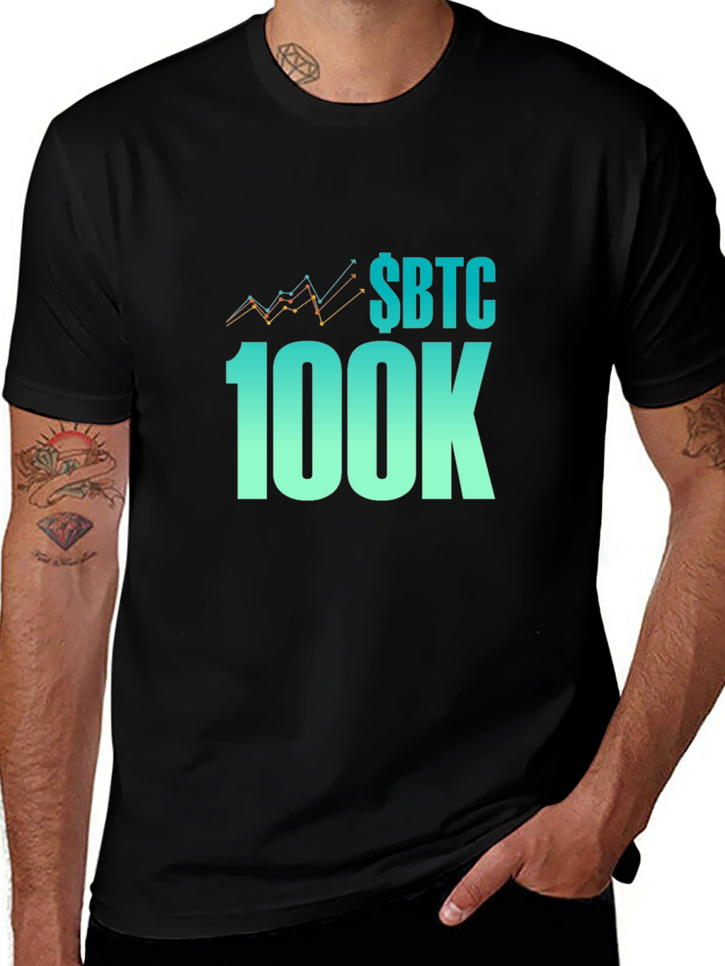 SBTC 100K Crypto T-Shirt - Bitcoin Supporter Tee