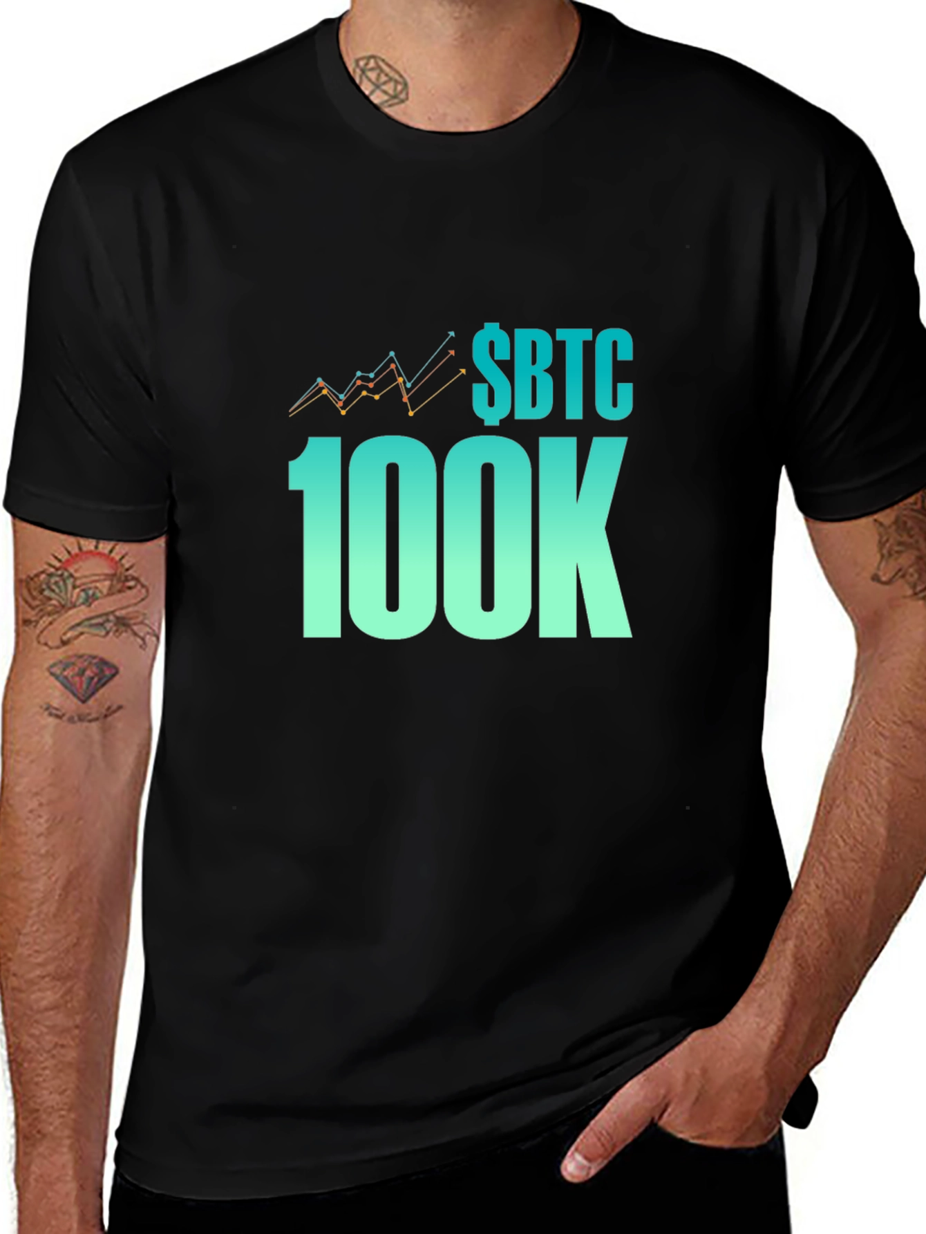 SBTC 100K Crypto T-Shirt - Bitcoin Supporter Tee