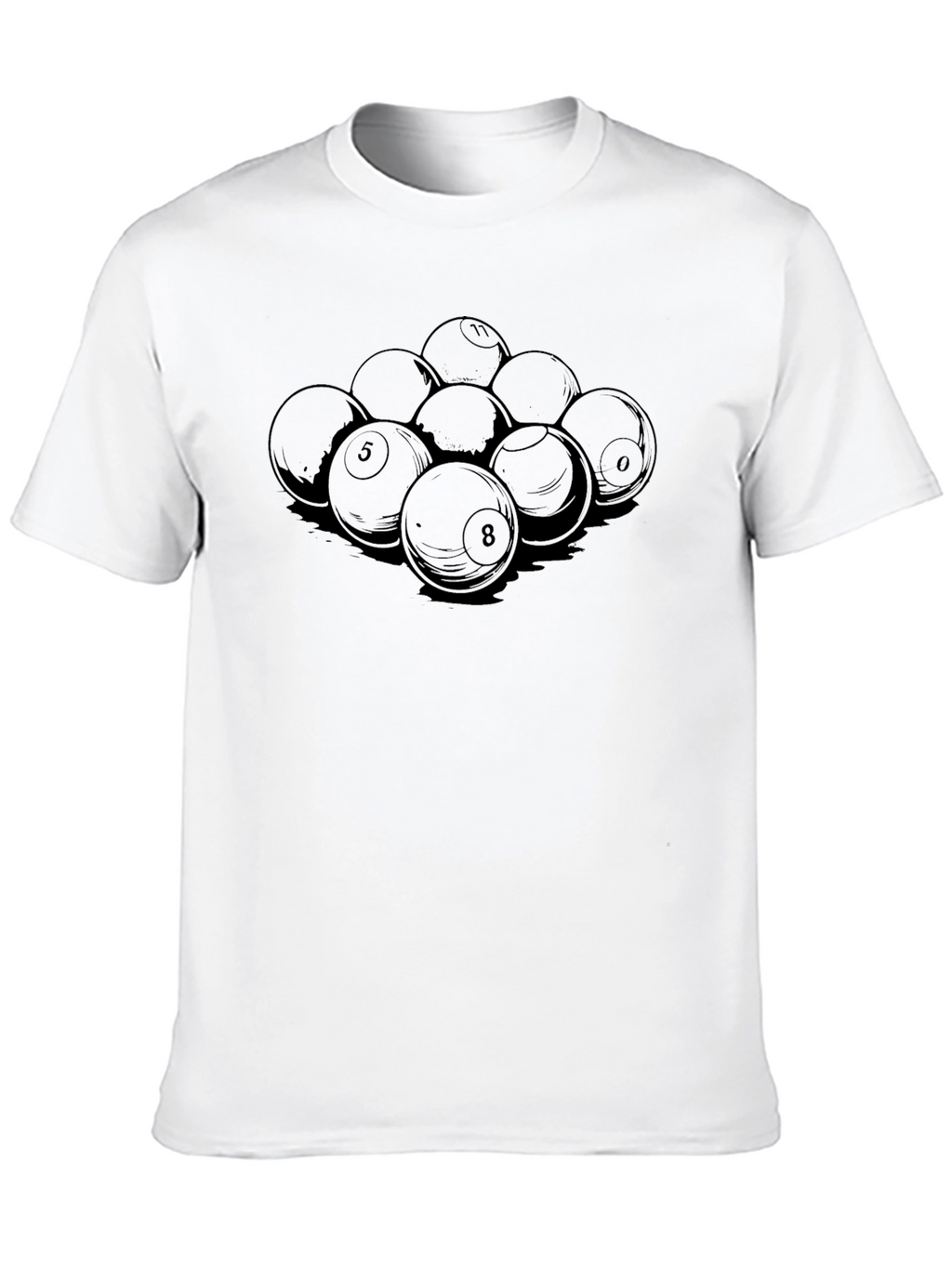 Pool Balls Graphic T-Shirt - Classic Design