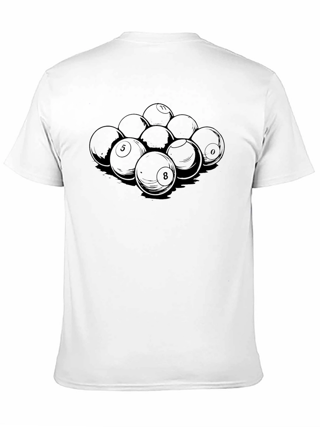 Pool Balls Graphic T-Shirt - Classic Design