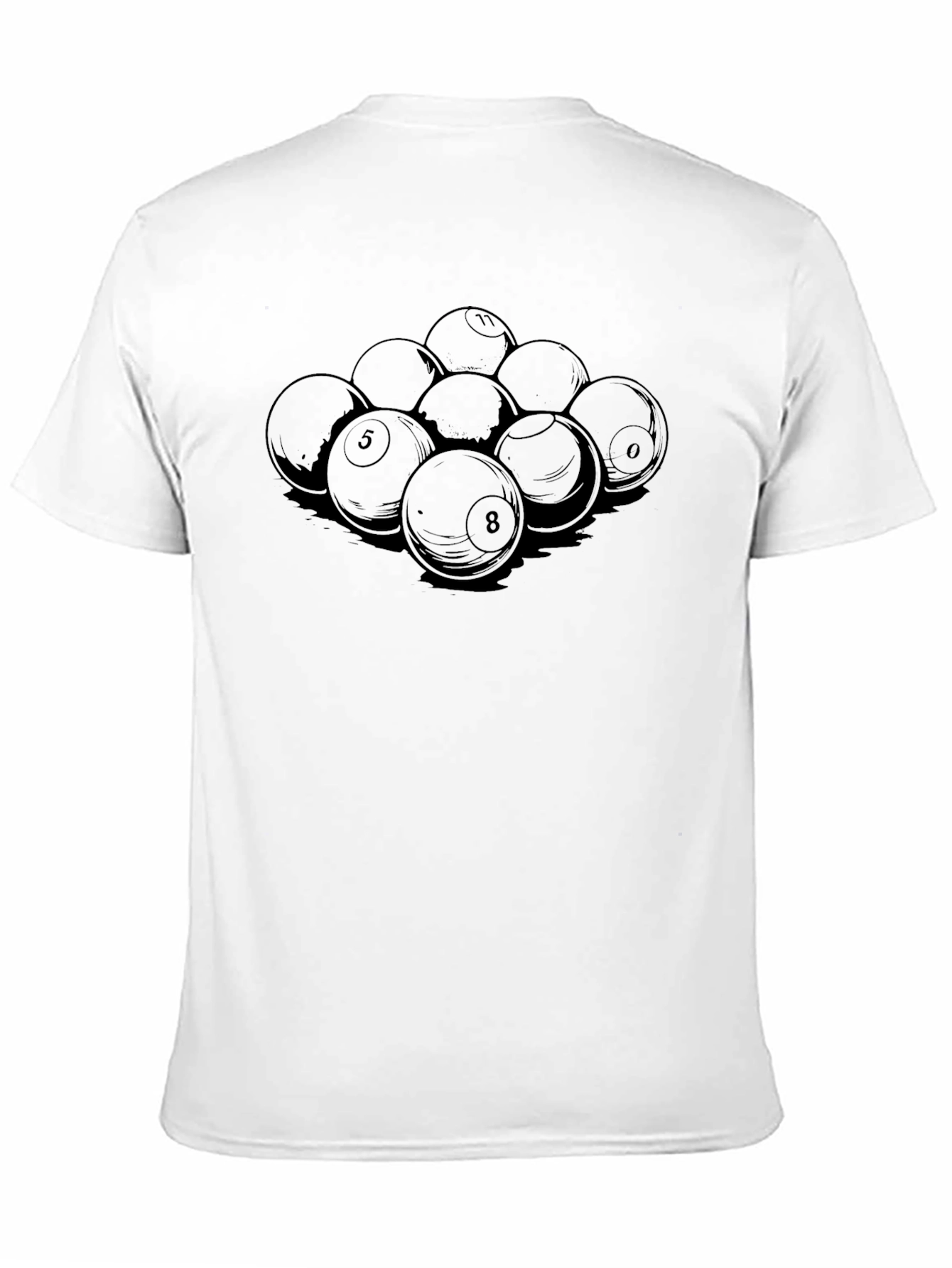 Pool Balls Graphic T-Shirt - Classic Design