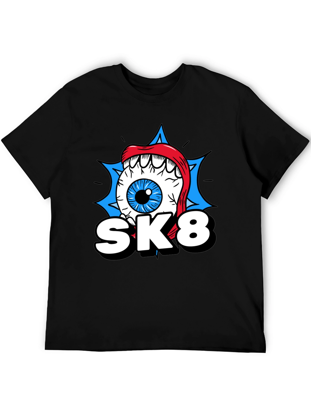 SK8 Eye Graphic T-Shirt - Cool Novelty Tee