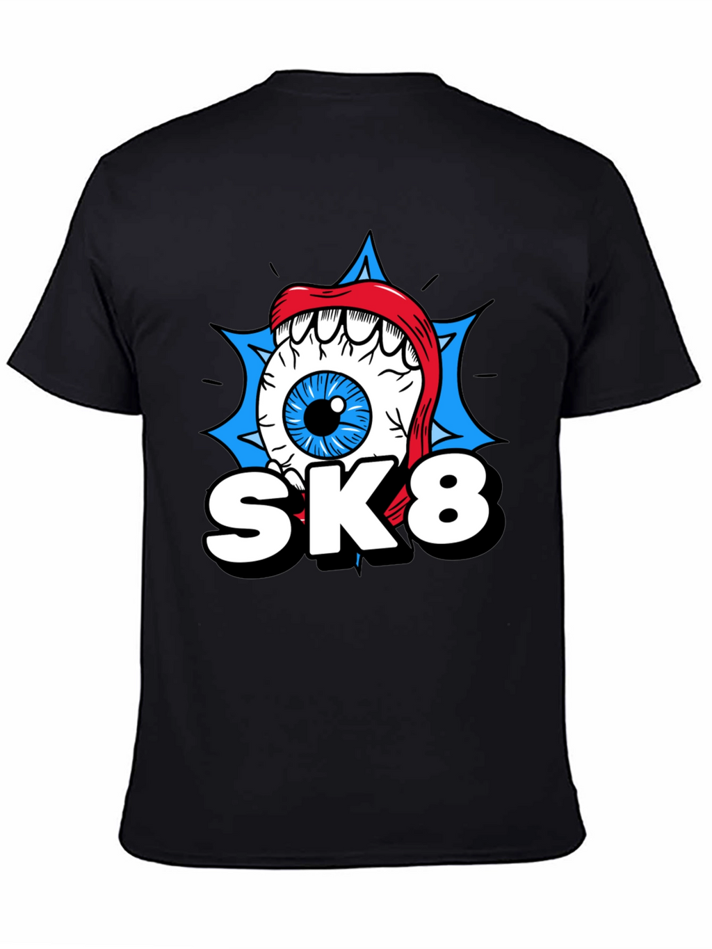 SK8 Eye Graphic T-Shirt - Cool Novelty Tee