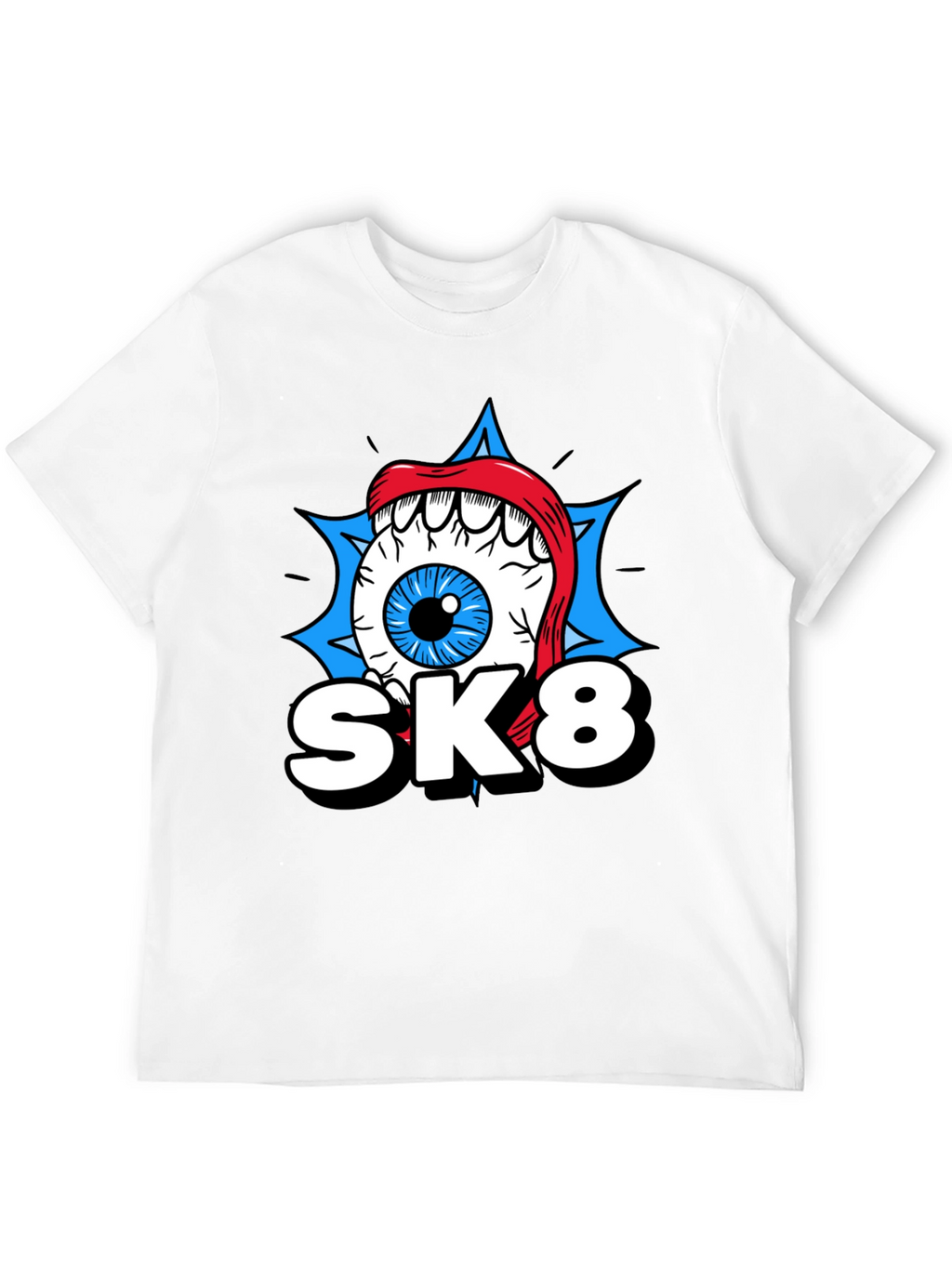 SK8 Eye Graphic T-Shirt - Cool Novelty Tee