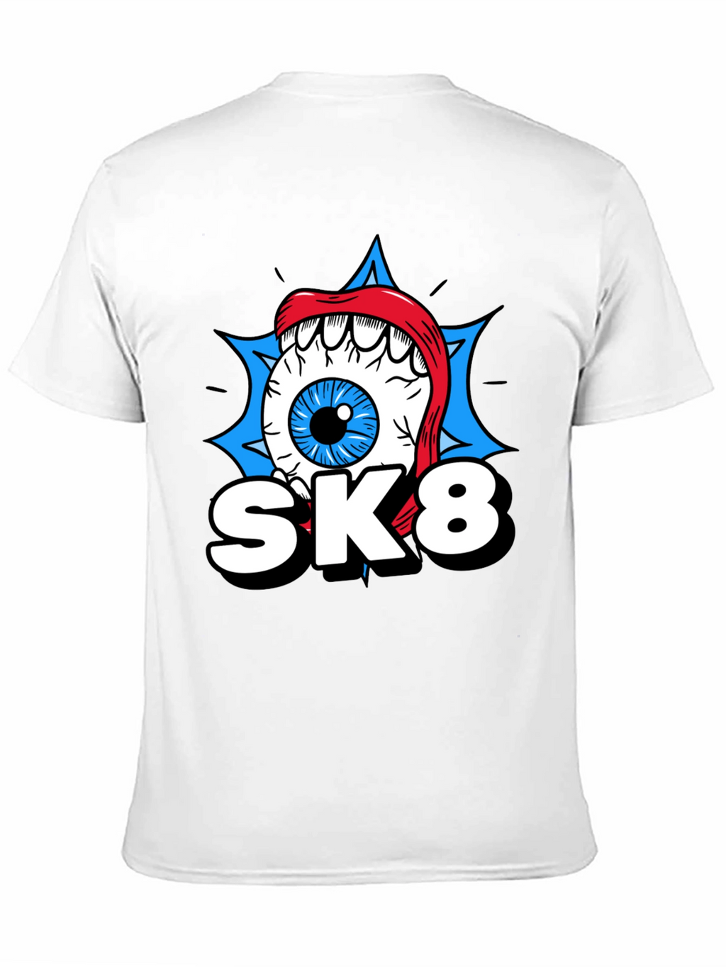 SK8 Eye Graphic T-Shirt - Cool Novelty Tee