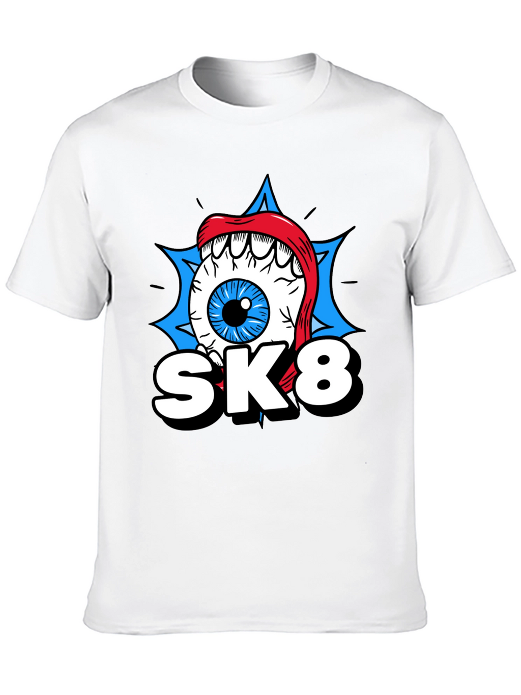 SK8 Eye Graphic T-Shirt - Cool Novelty Tee
