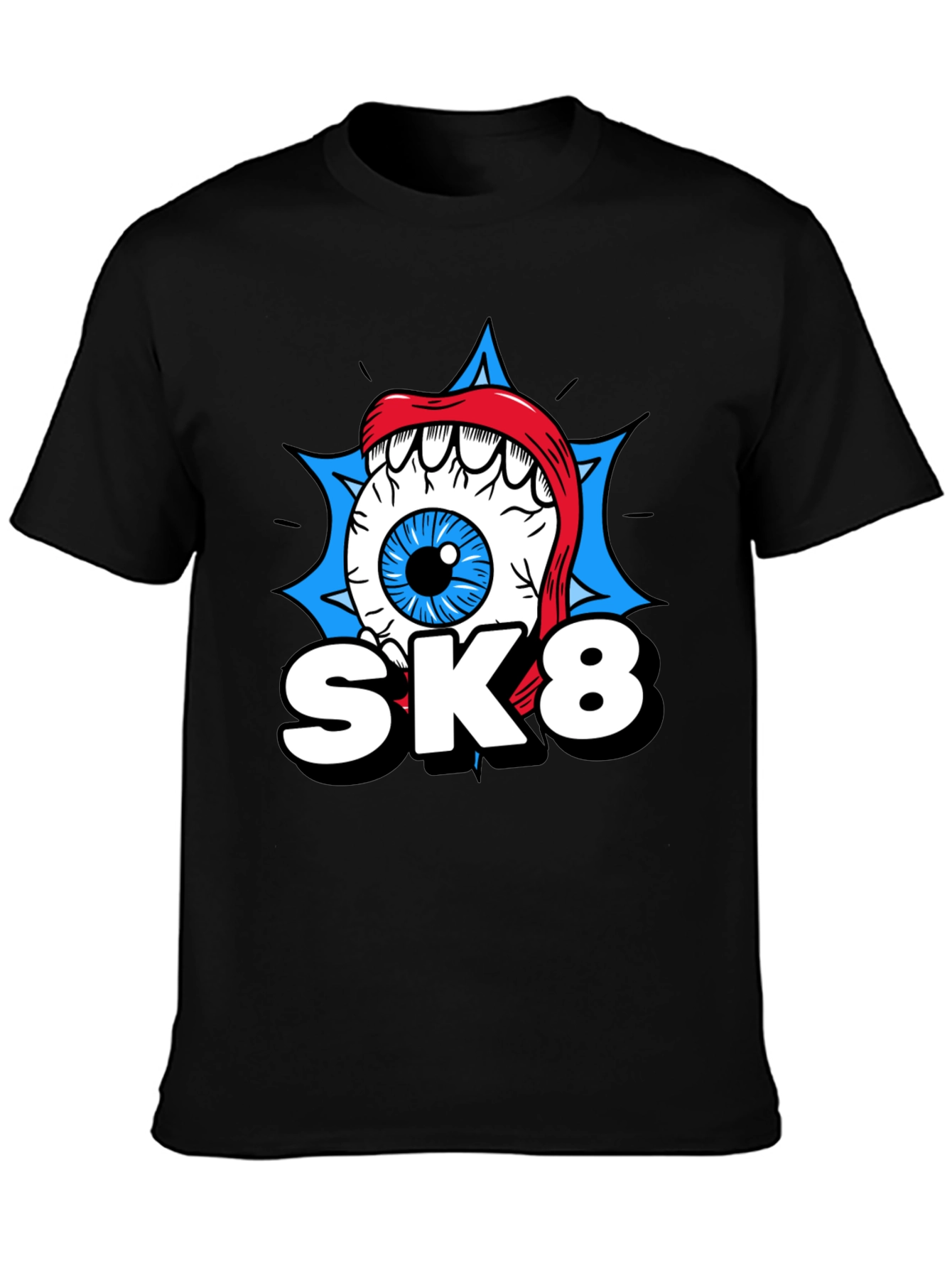 SK8 Eye Graphic T-Shirt - Cool Novelty Tee