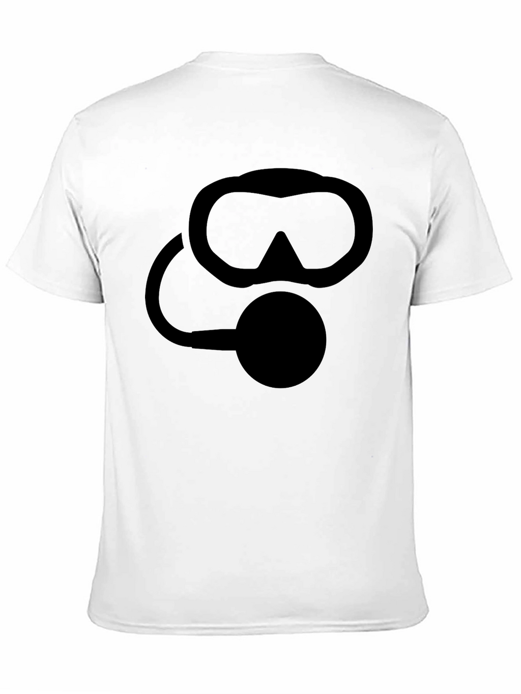 Scuba Diver Mask Graphic T-Shirt - Black