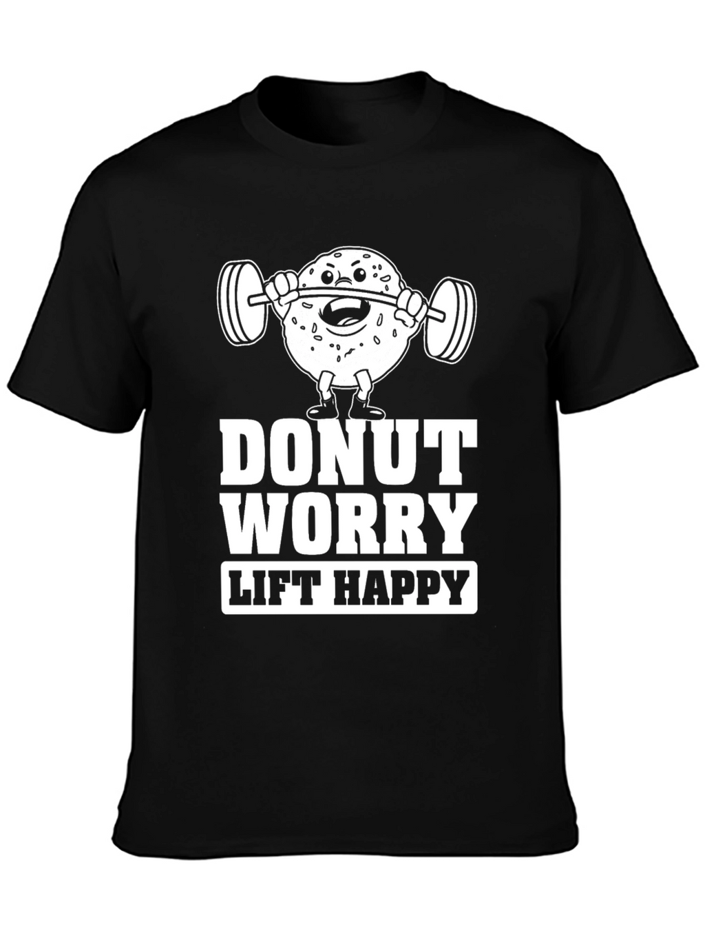 Donut Worry Lift Happy Graphic T-Shirt