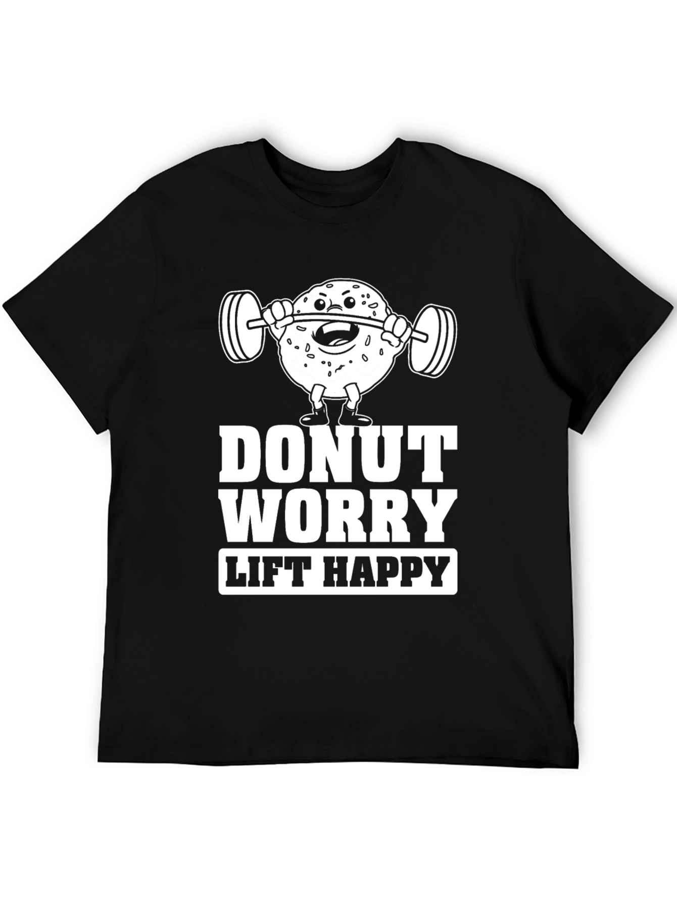 Donut Worry Lift Happy Graphic T-Shirt