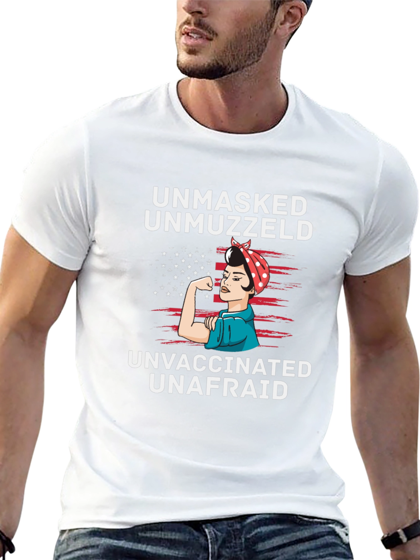 Unmasked Unmuzzled Unvaccinated T-Shirt
