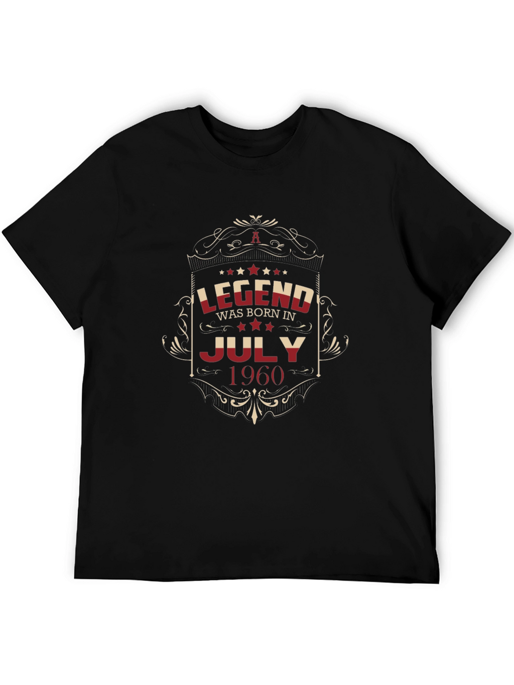 Legend Born In July 1960 Black T-Shirt
