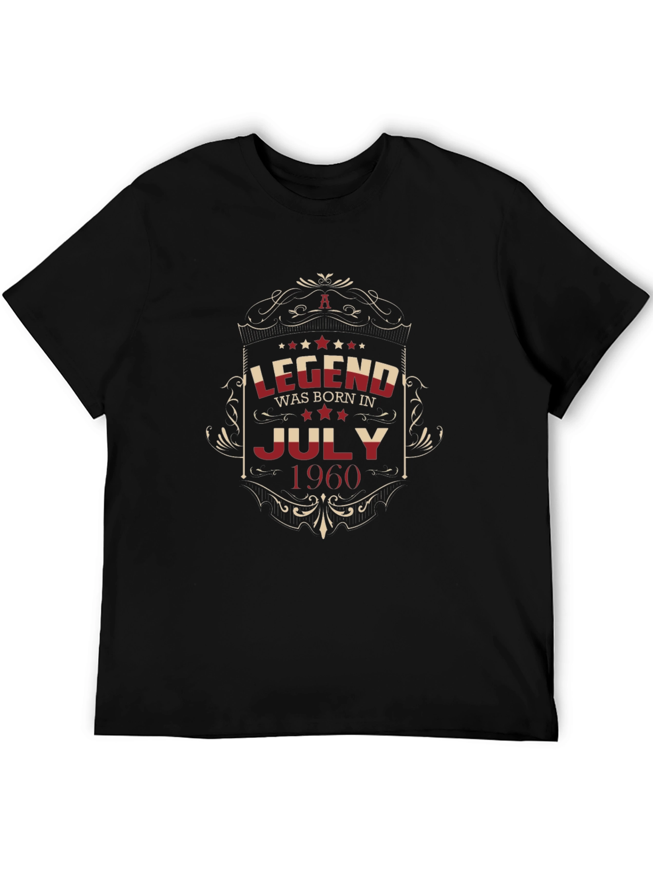 Legend Born In July 1960 Black T-Shirt