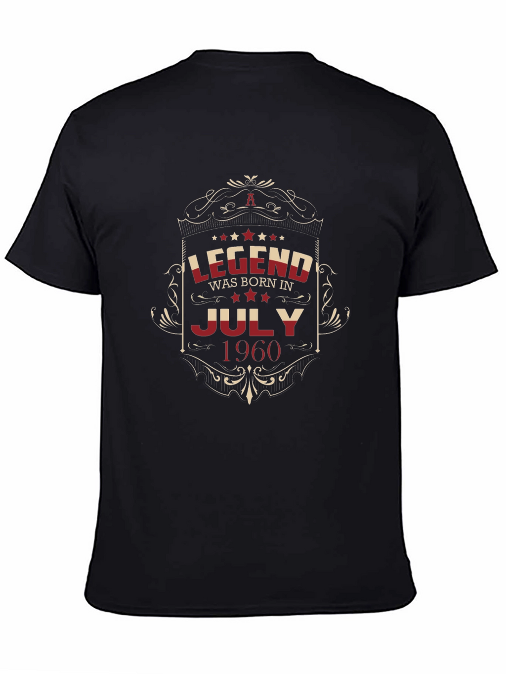 Legend Born In July 1960 Black T-Shirt