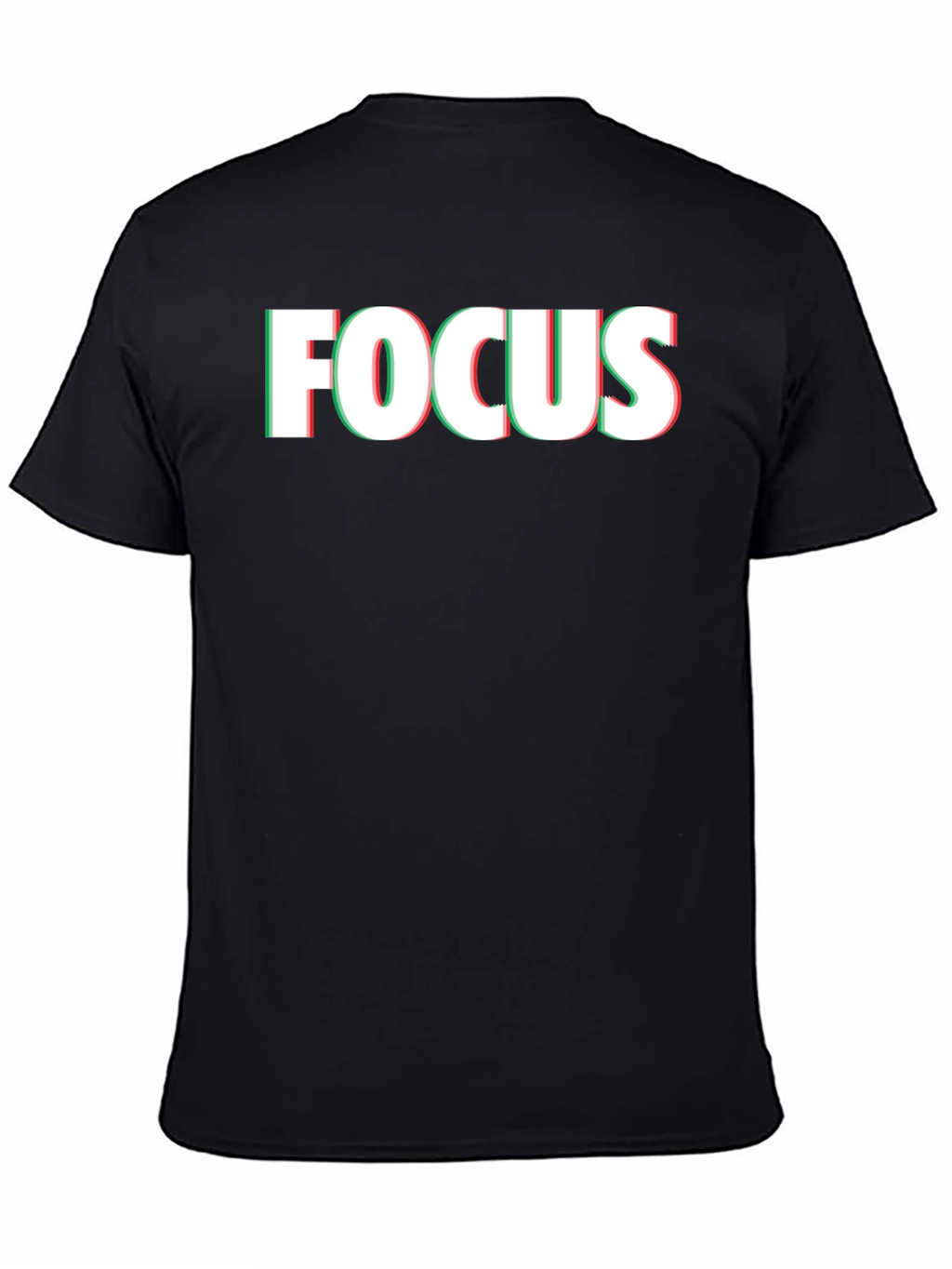 Focus Graphic Print Mens Black T-Shirt