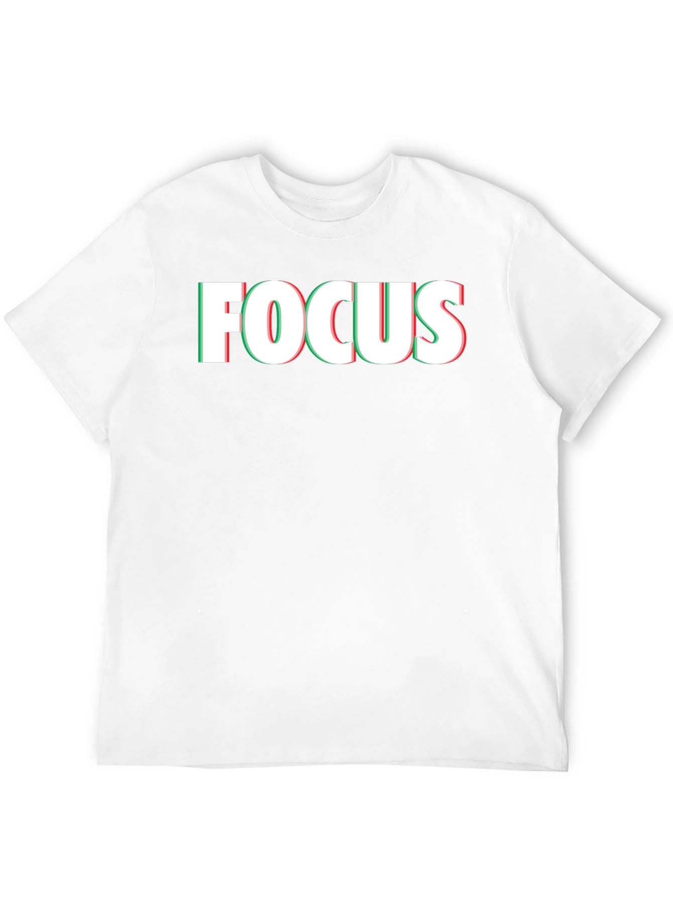 Focus Graphic Print Mens Black T-Shirt