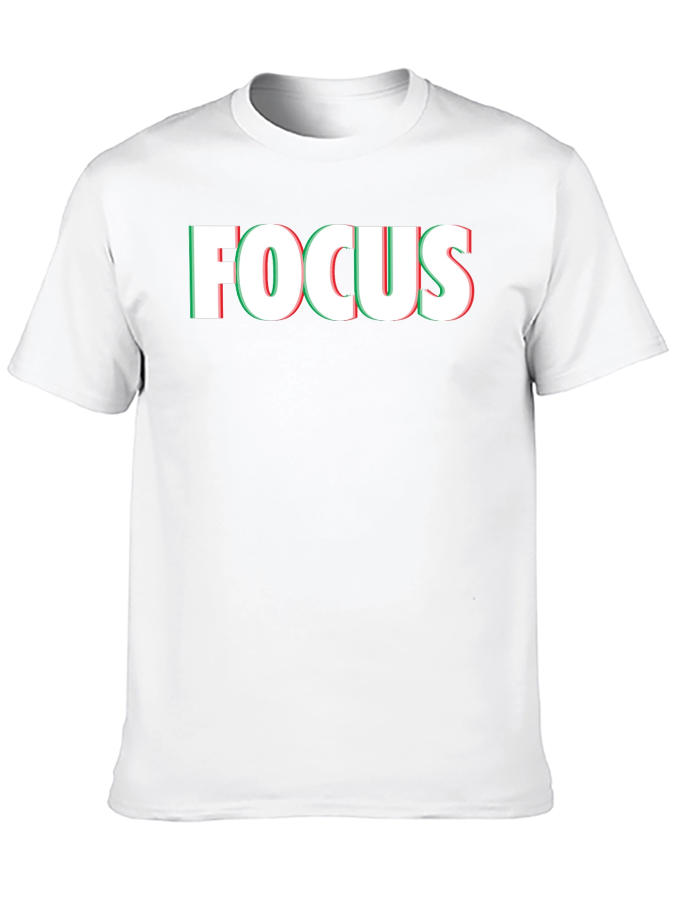 Focus Graphic Print Mens Black T-Shirt