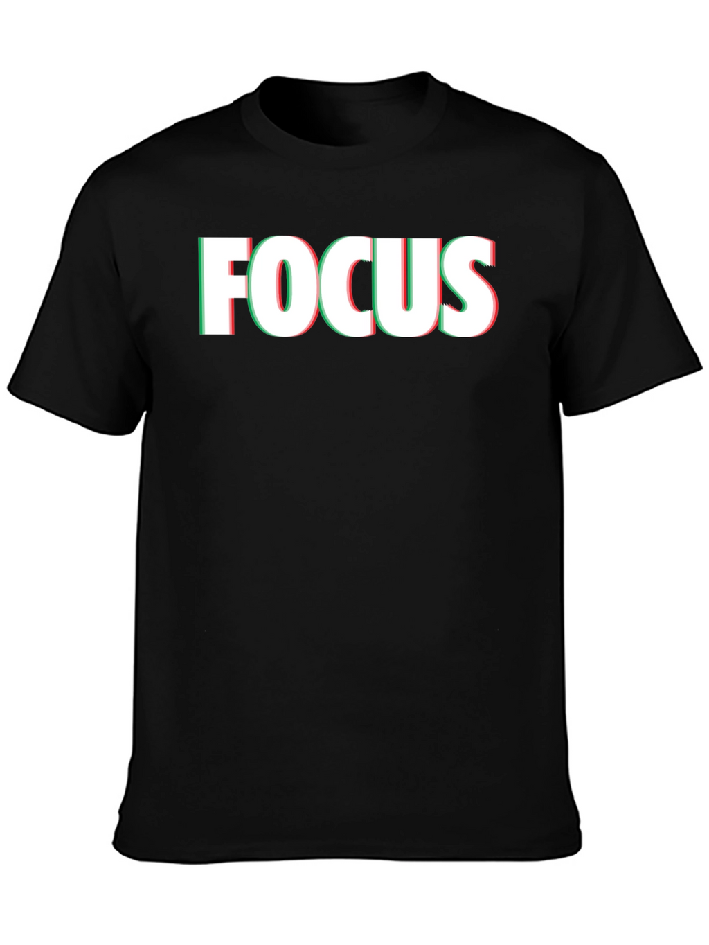 Focus Graphic Print Mens Black T-Shirt