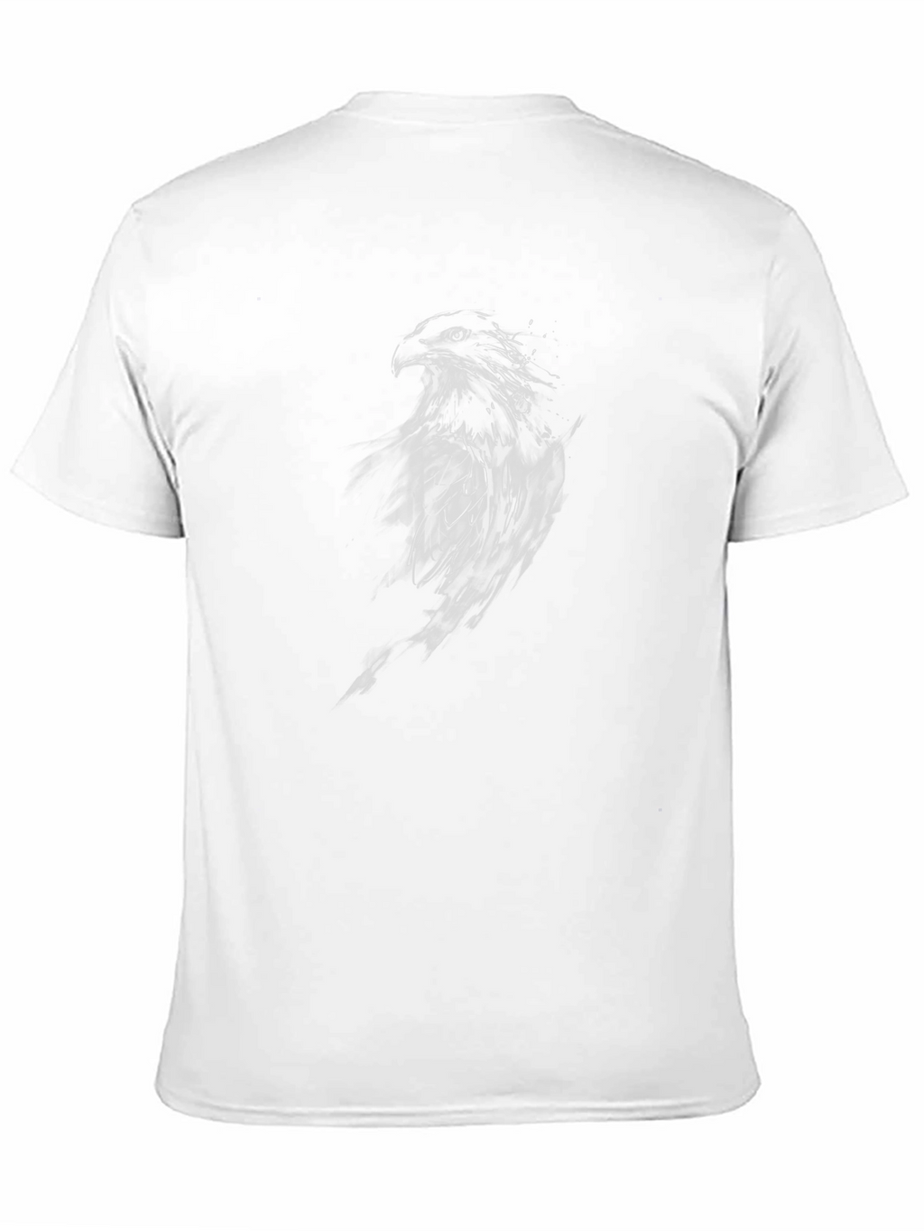 Black T-Shirt with Eagle Graphic