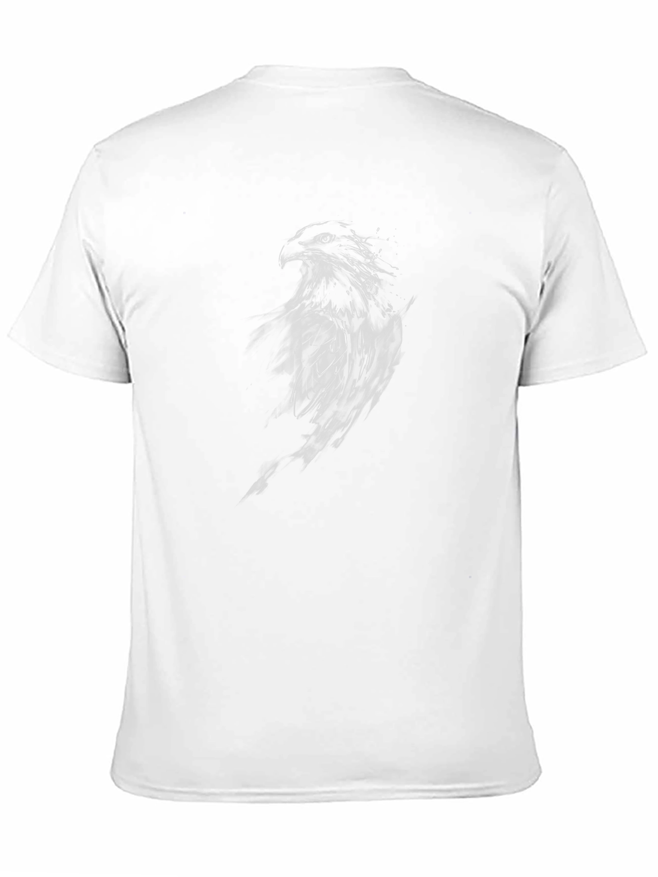 Black T-Shirt with Eagle Graphic