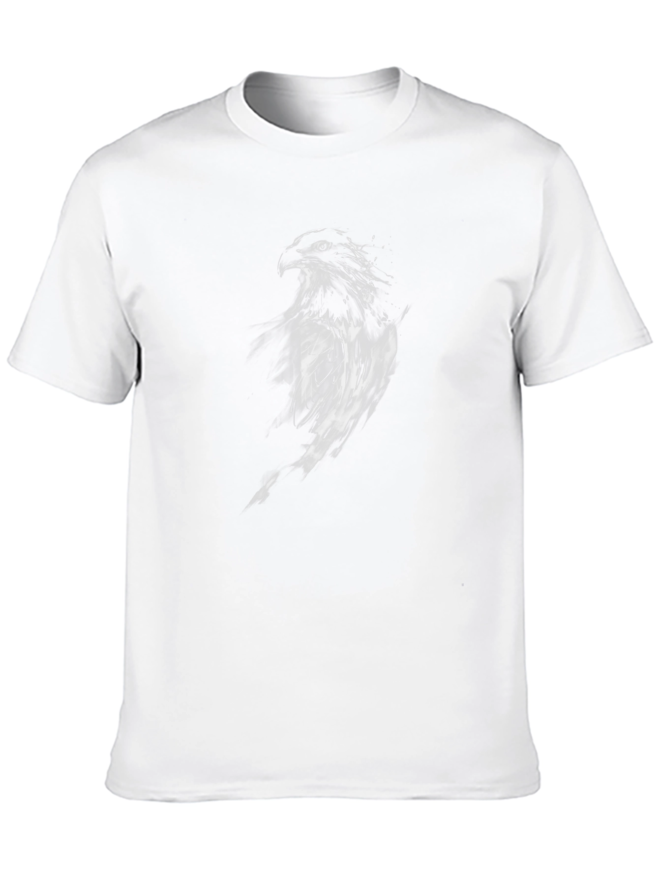 Black T-Shirt with Eagle Graphic
