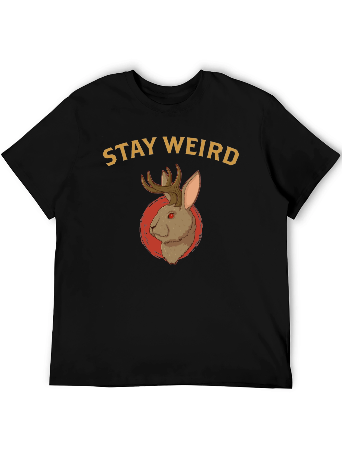 Stay Weird Jackalope T-Shirt - Novelty Graphic Tee