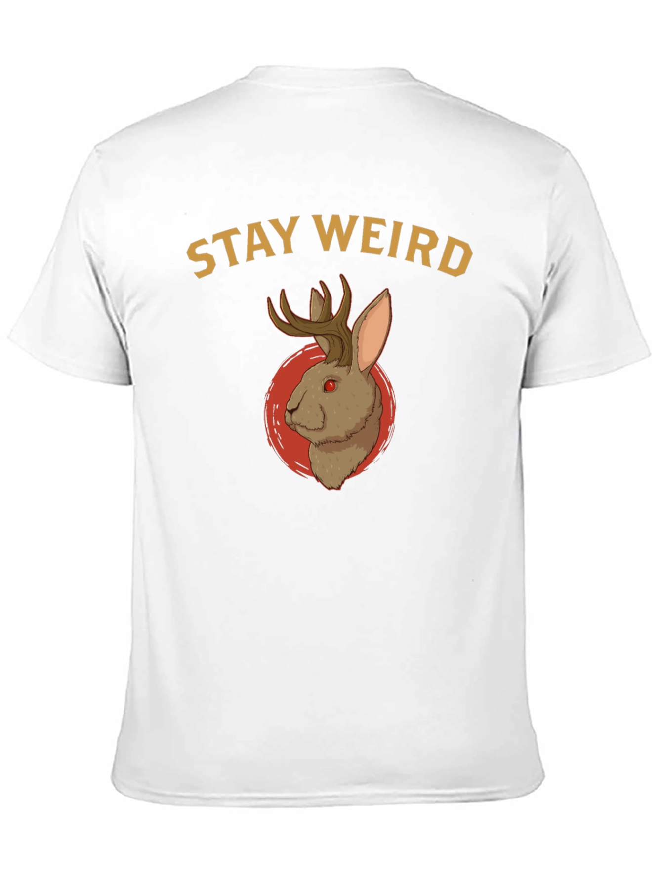 Stay Weird Jackalope T-Shirt - Novelty Graphic Tee