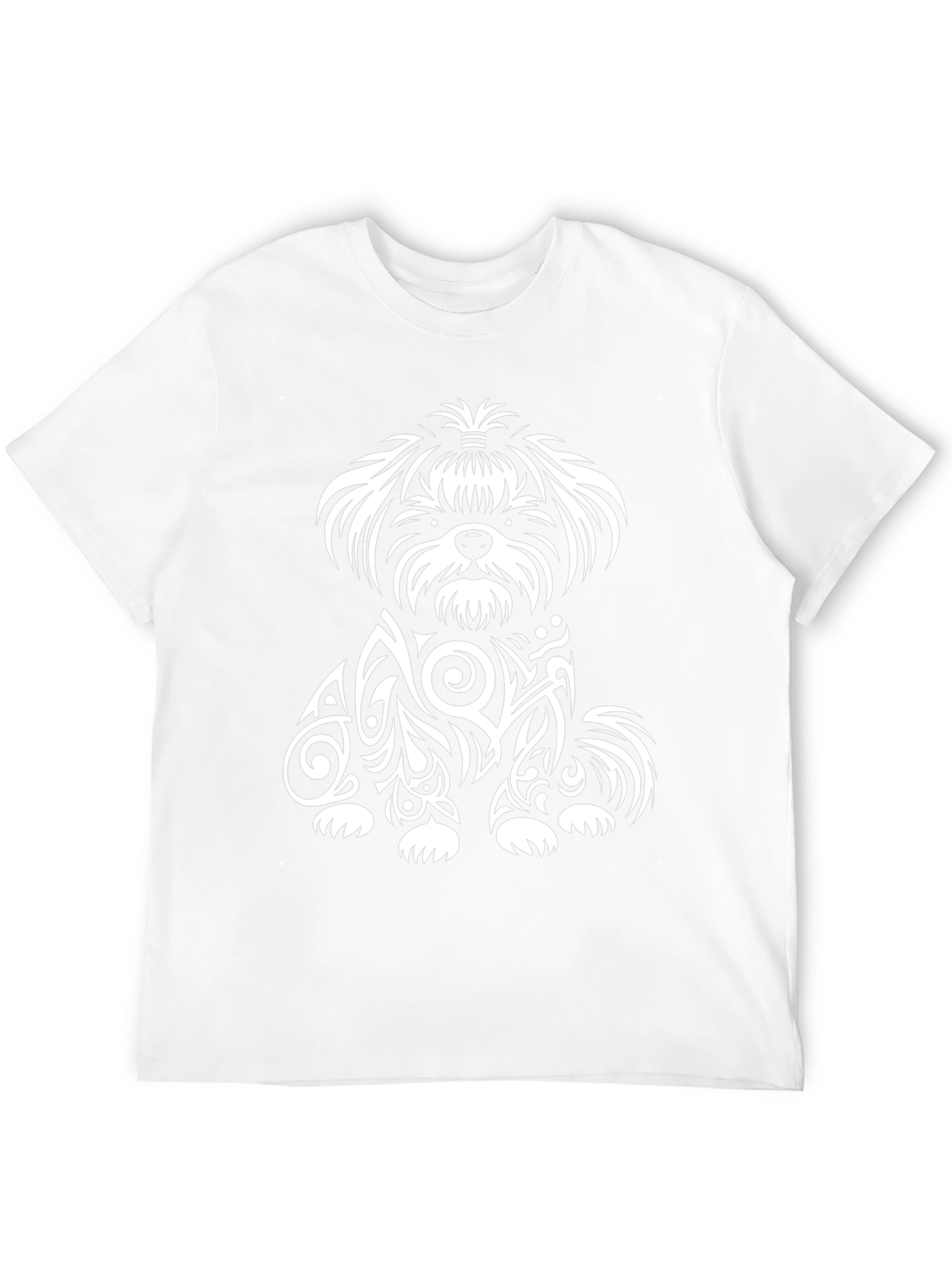 Dog Tribal Art T-Shirt - Black