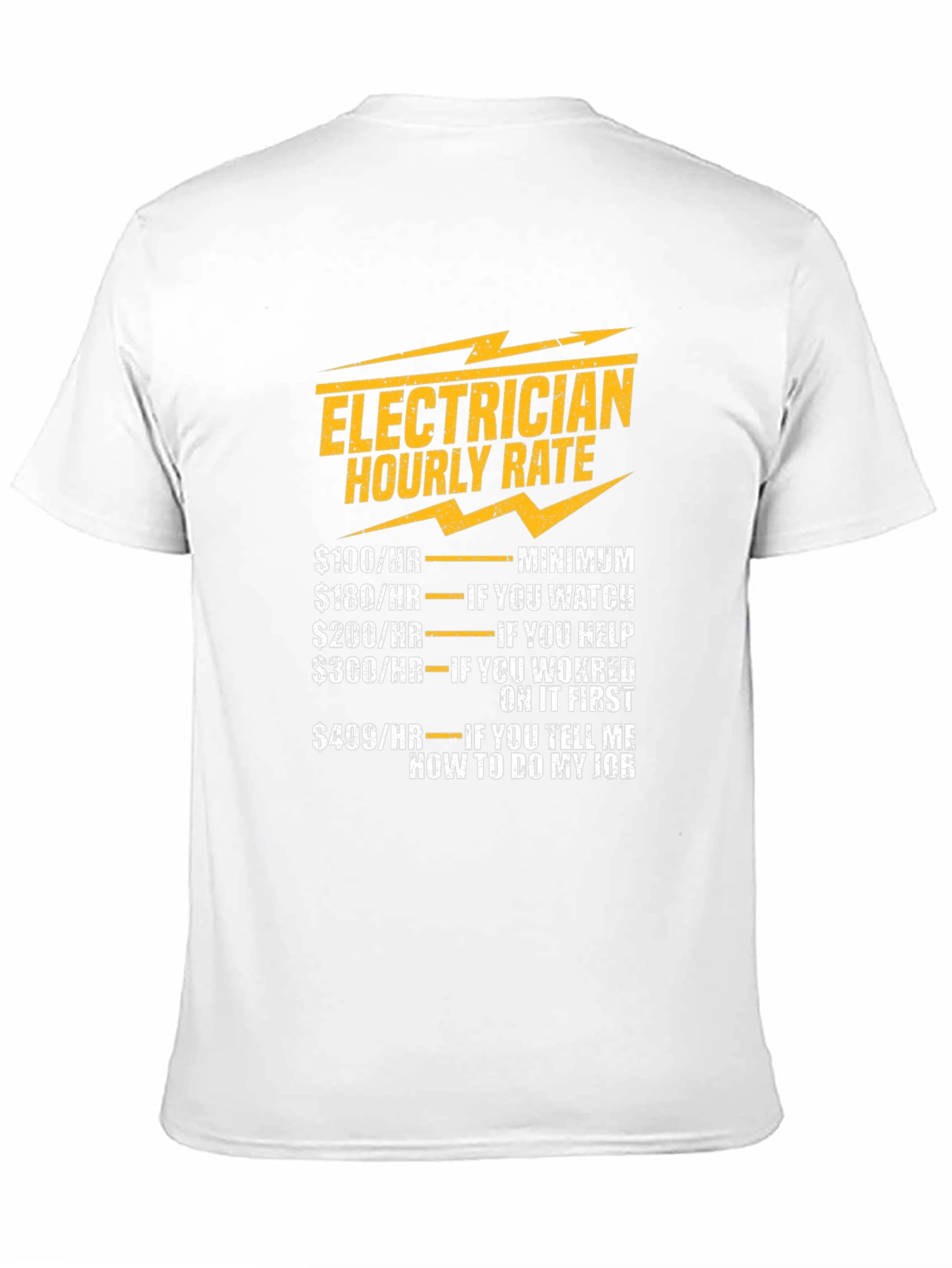 Electrician Hourly Rate Novelty T-Shirt