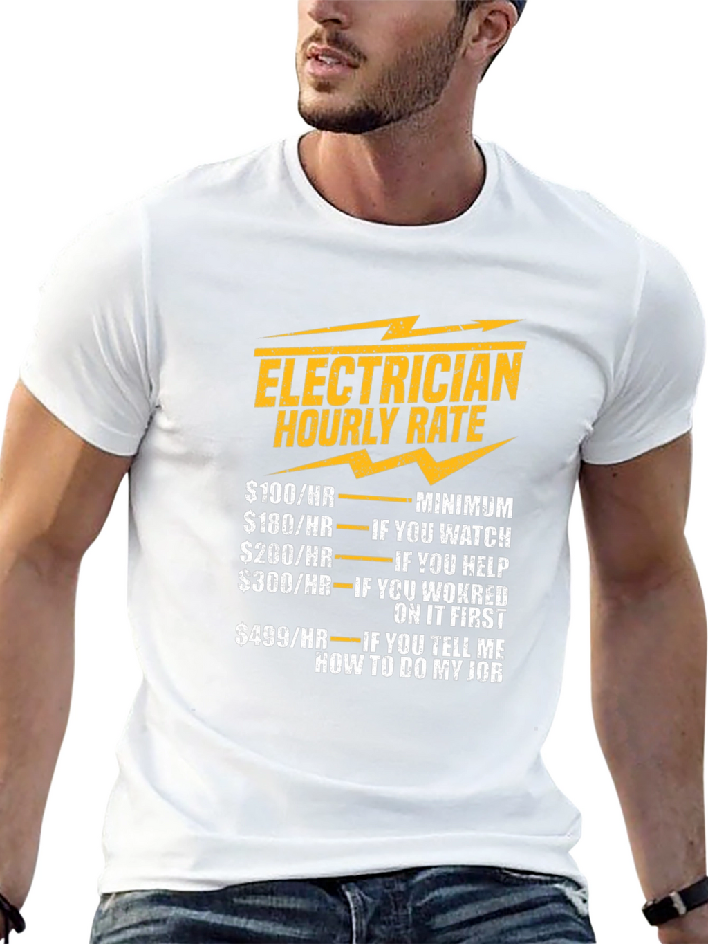Electrician Hourly Rate Novelty T-Shirt