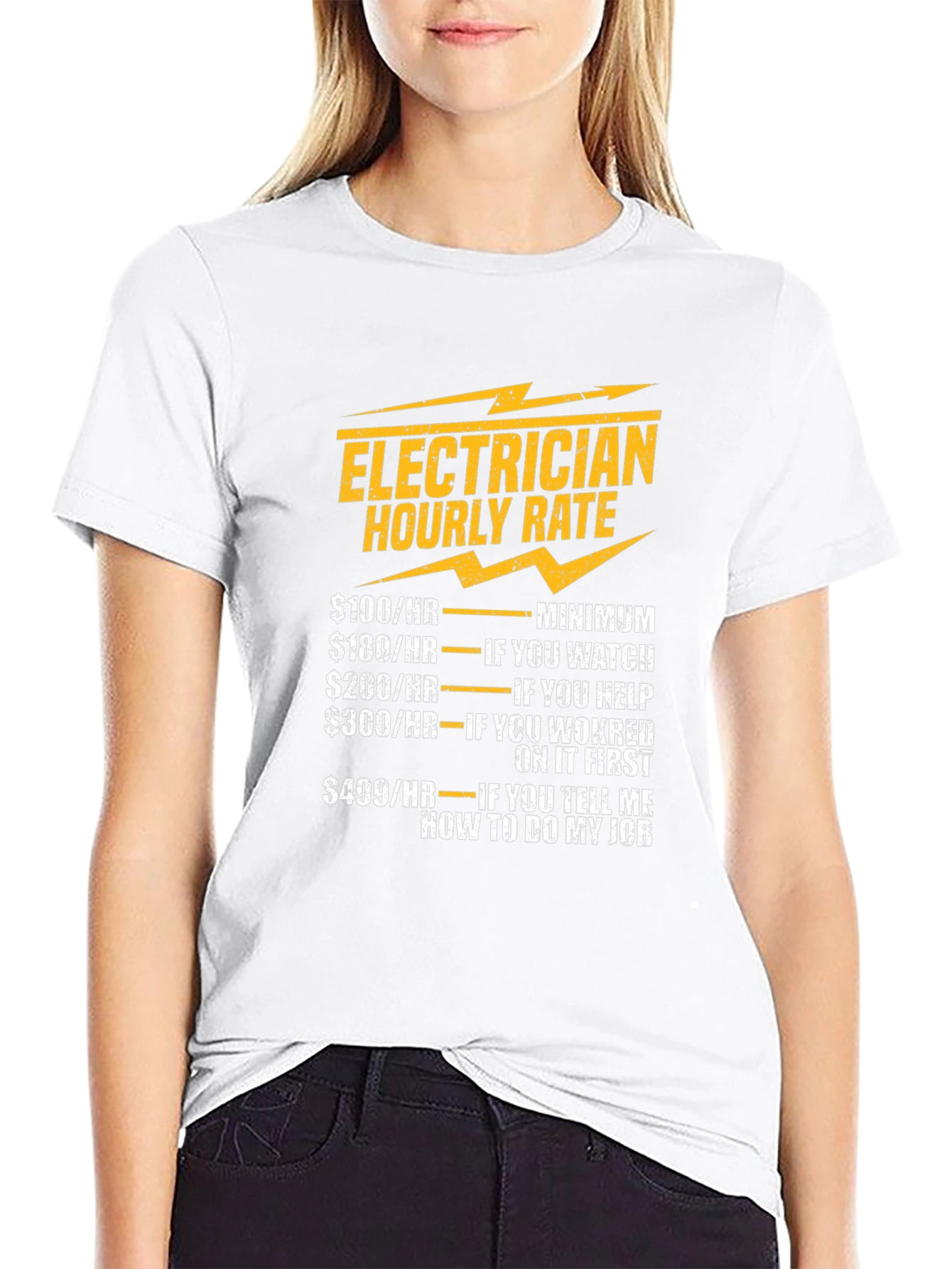 Electrician Hourly Rate Novelty T-Shirt