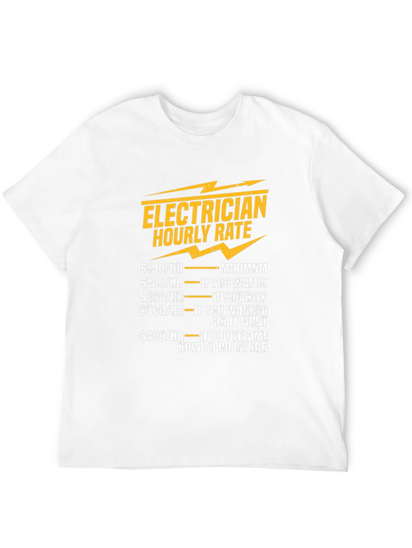 Electrician Hourly Rate Novelty T-Shirt