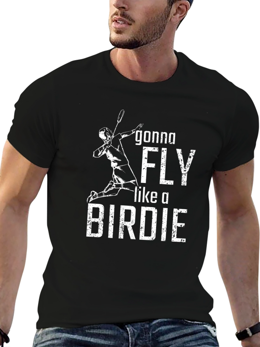 Fly Like A Birdie Badminton T-Shirt