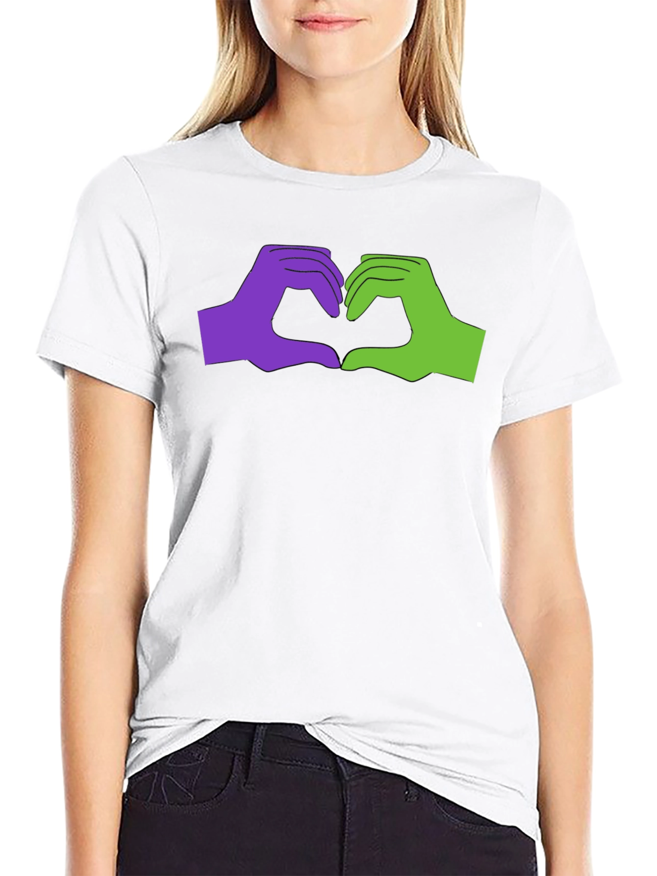 Love Sign Language Graphic Tee - Black Cotton T-Shirt