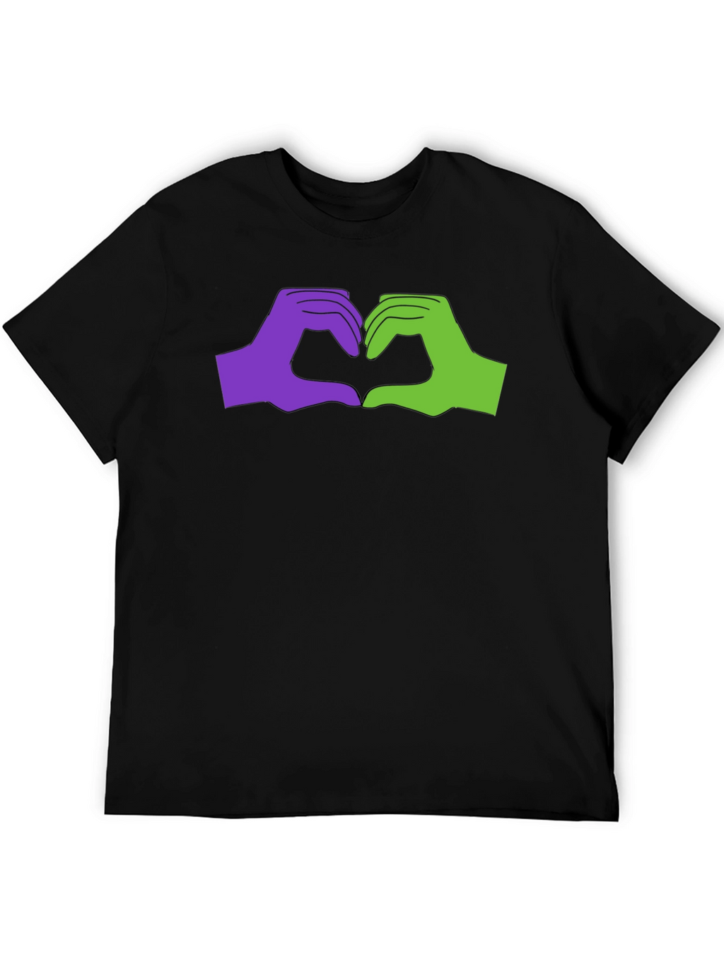 Love Sign Language Graphic Tee - Black Cotton T-Shirt