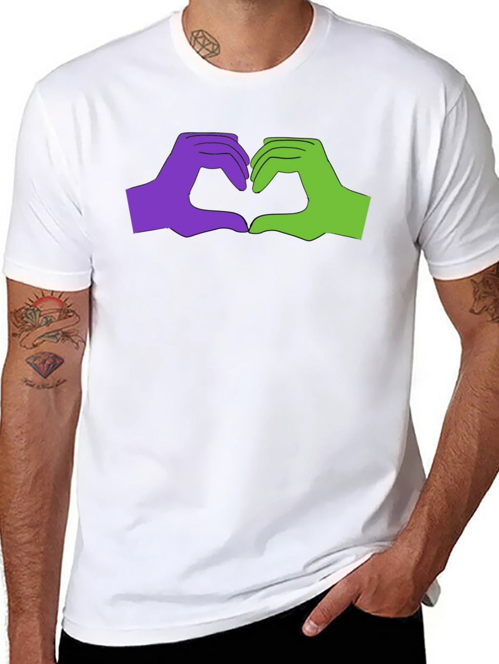 Love Sign Language Graphic Tee - Black Cotton T-Shirt