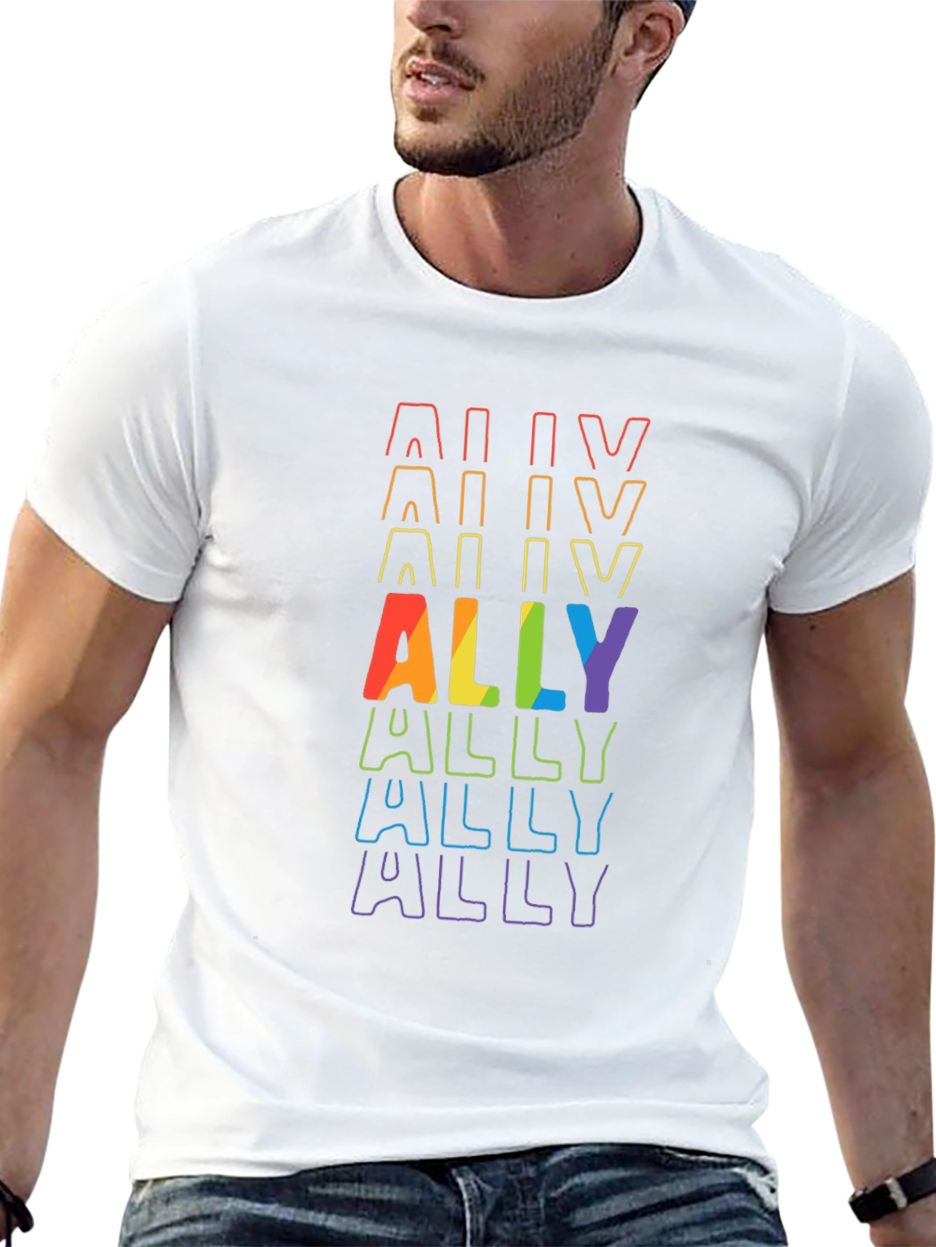ALLY Pride Rainbow T-Shirt