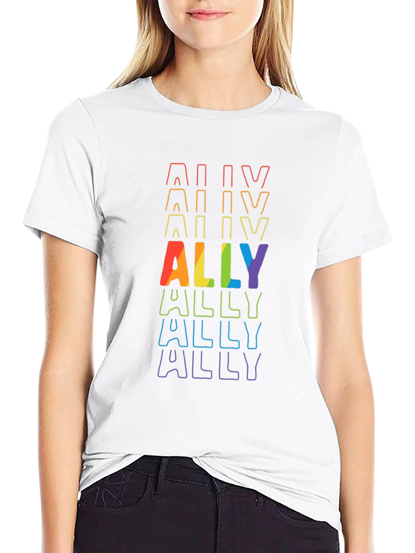 ALLY Pride Rainbow T-Shirt