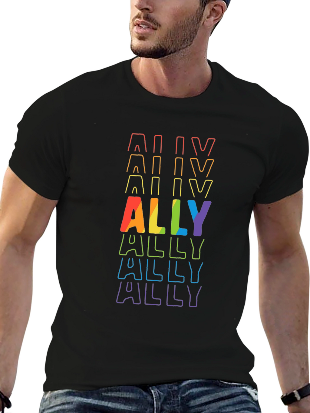 ALLY Pride Rainbow T-Shirt
