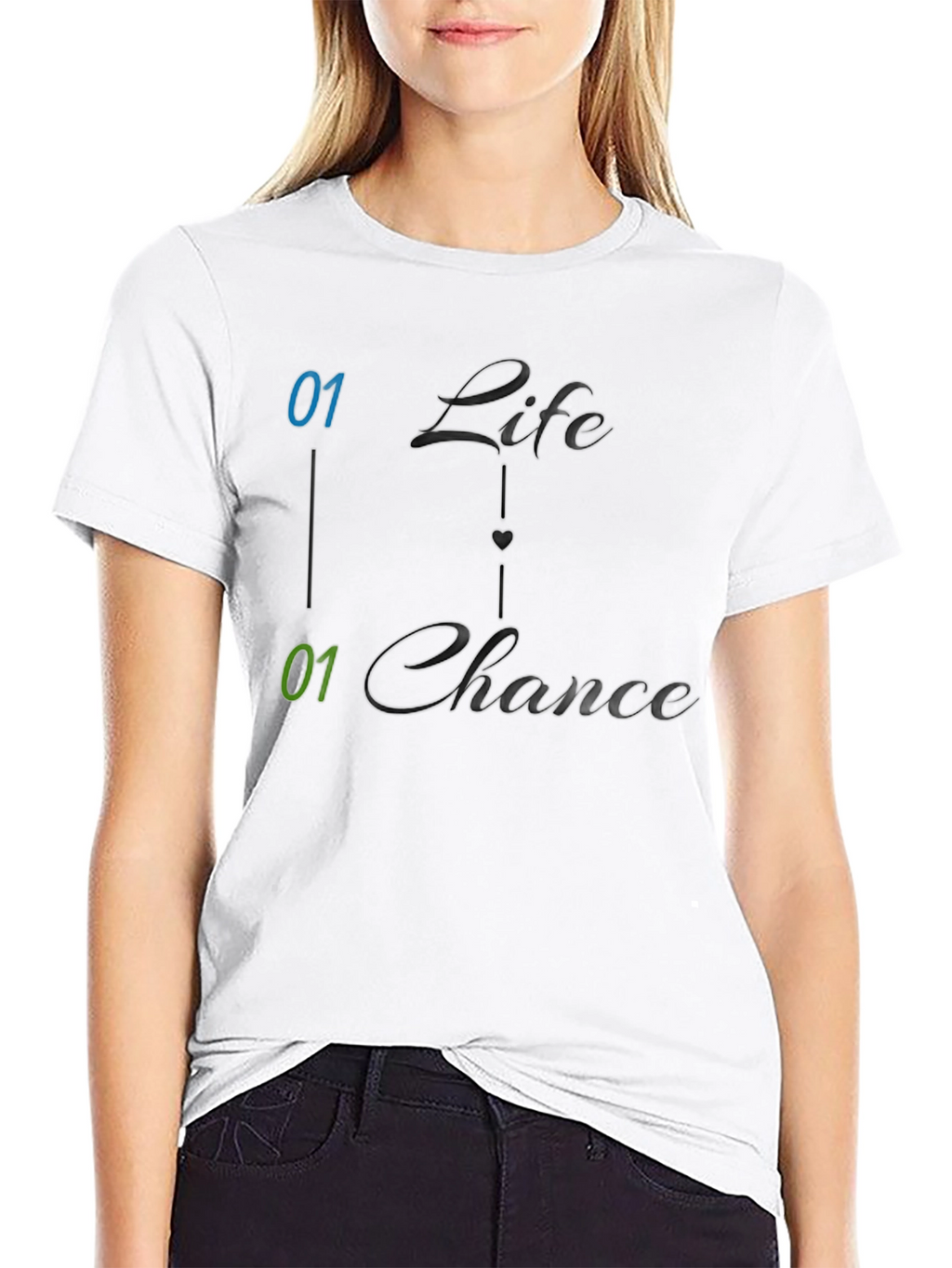 Life and Chance Graphic Print Mens Tee - Black
