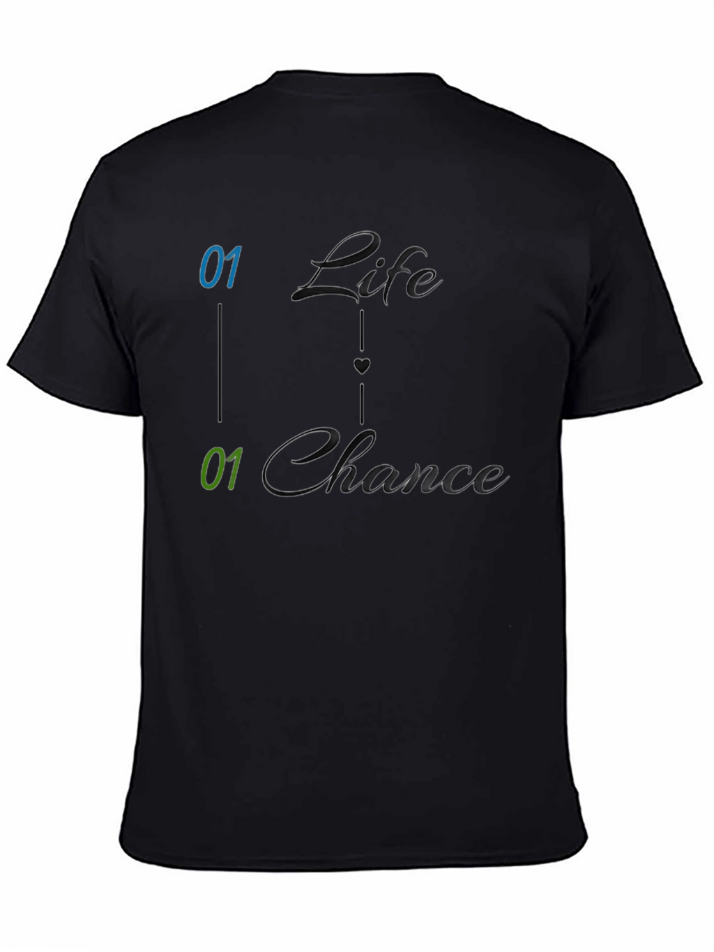 Life and Chance Graphic Print Mens Tee - Black