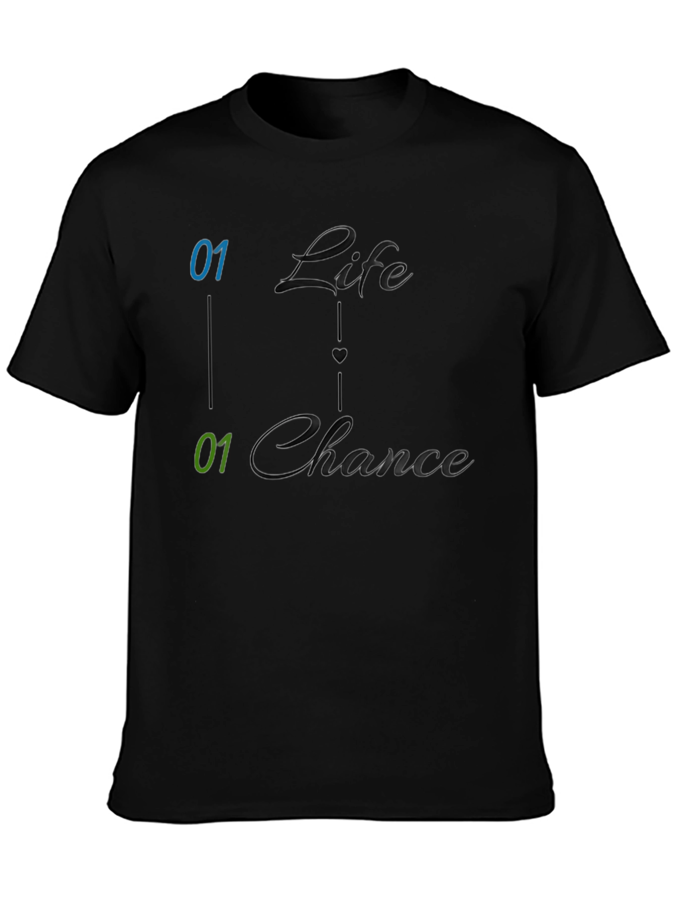 Life and Chance Graphic Print Mens Tee - Black