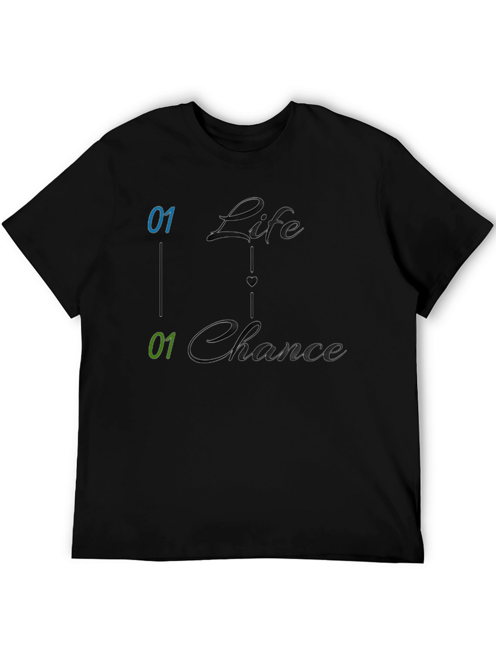 Life and Chance Graphic Print Mens Tee - Black