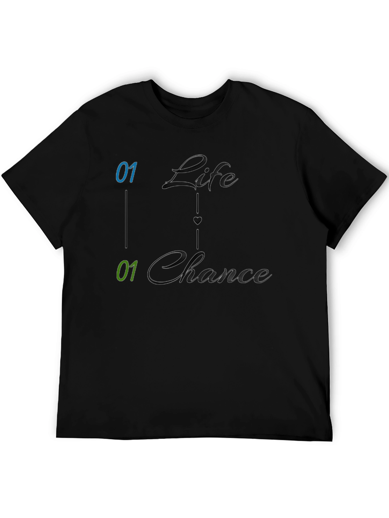 Life and Chance Graphic Print Mens Tee - Black