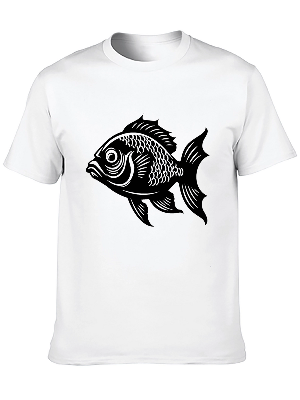 Black Fish Graphic Tee - Mens Stylish Casual Shirt