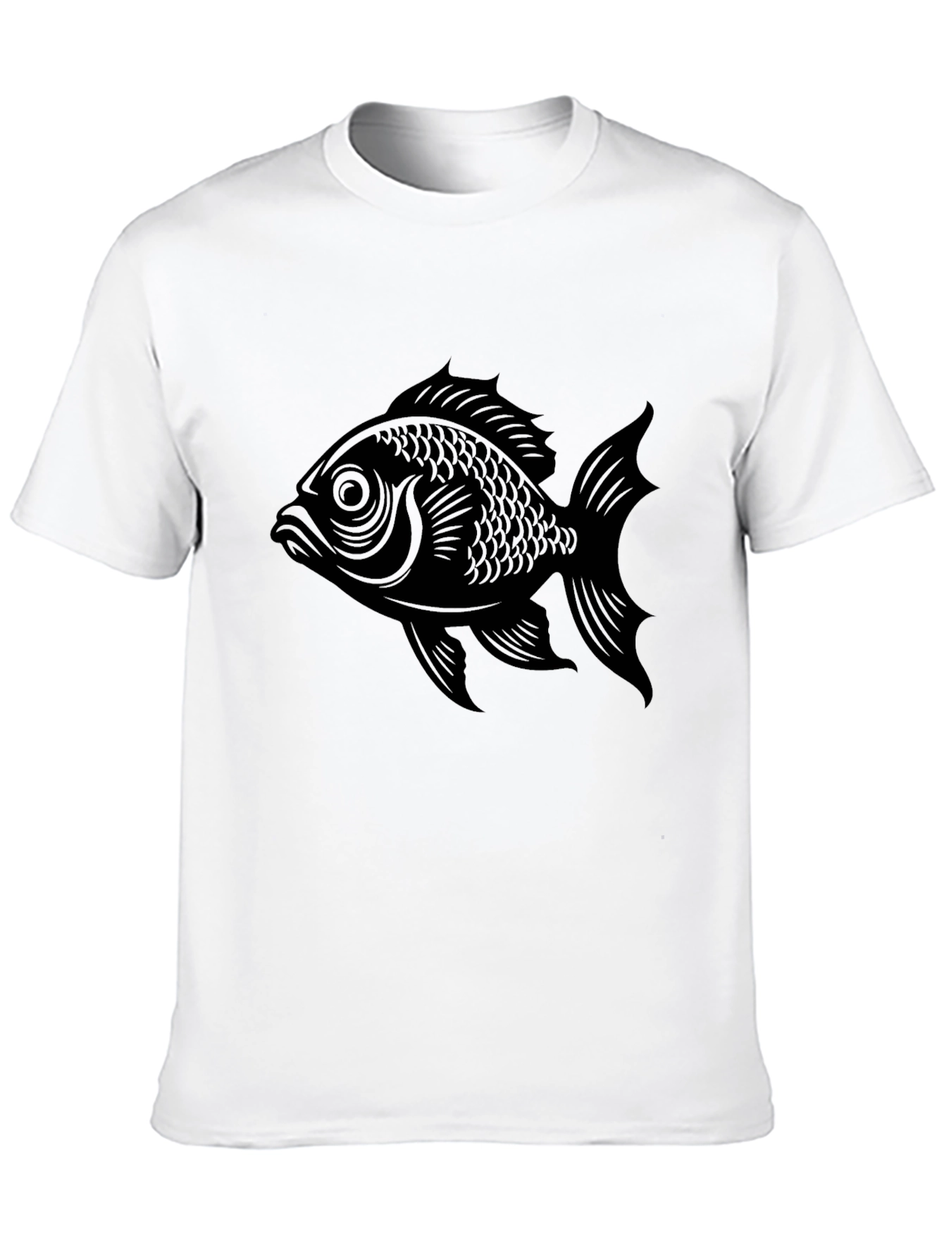 Black Fish Graphic Tee - Mens Stylish Casual Shirt