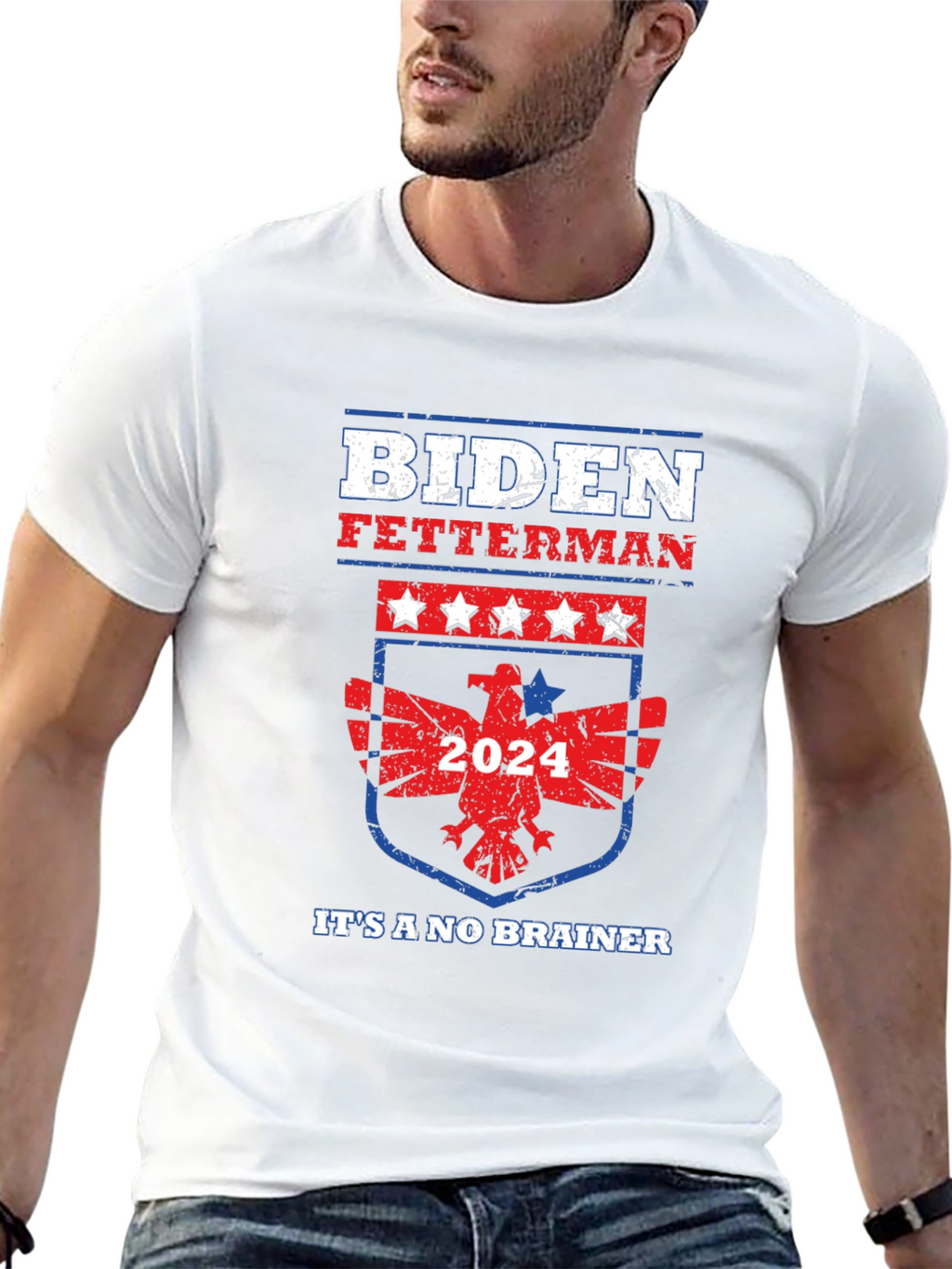 Biden Fetterman 2024 Political T-Shirt